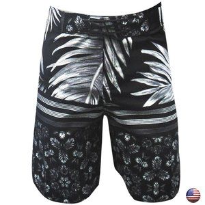 SURF BEACH EXCHANGE MENS GRAY BOARD SHORTS M XL